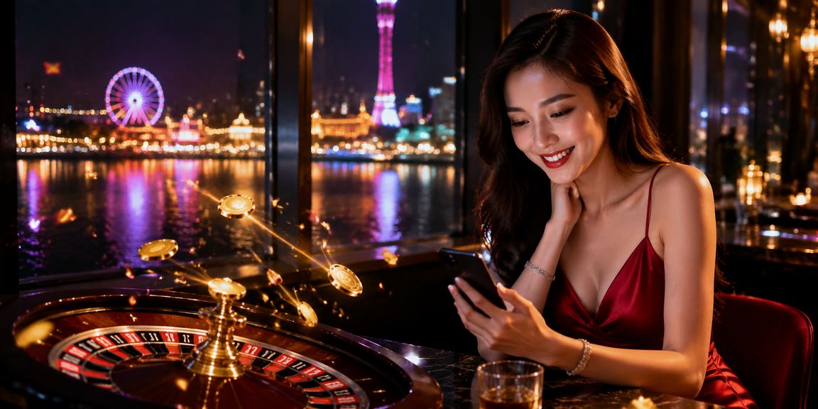 Người chơi roulette tại Phú Quốc trải nghiệm casino trực tuyến trên màn hình điện thoại